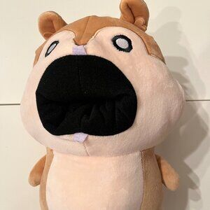 TALKING Plush Chipmunk "Mouth" With Nuts to Put in Mouth (new) Natural Habitat